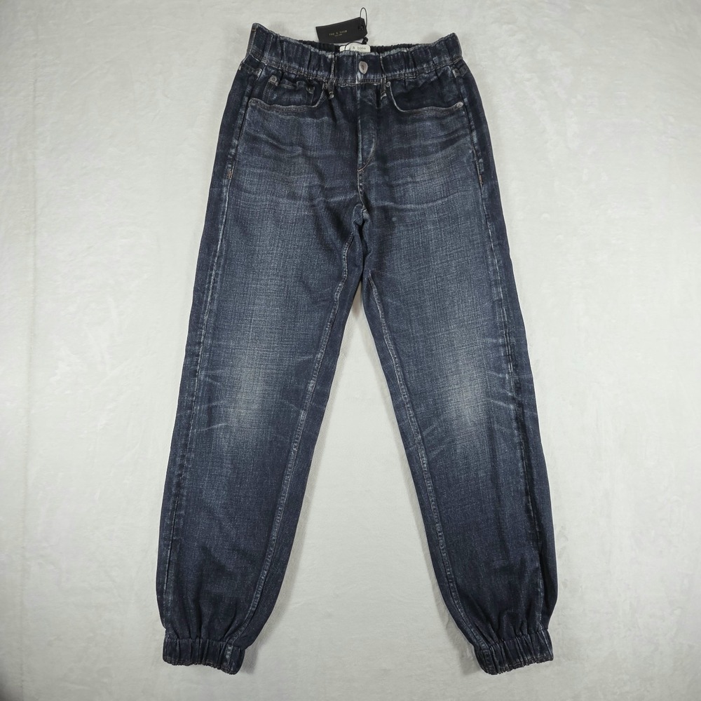 NWT Rag & Bone Miramar Jogger Cotton Terry Sweatpants in Merest Blue Size Small